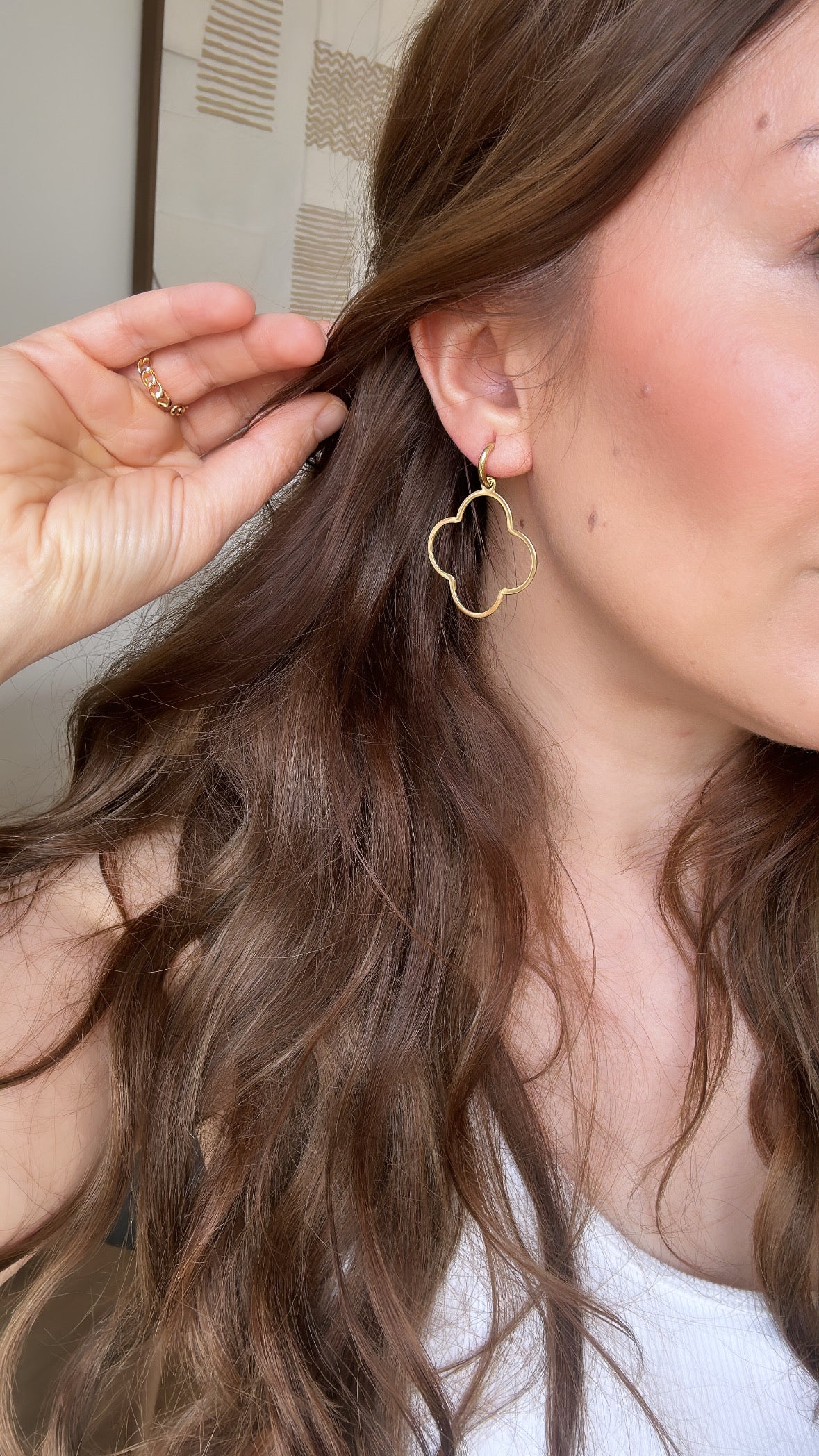 Kleeblatt Ohrringe aus Gold