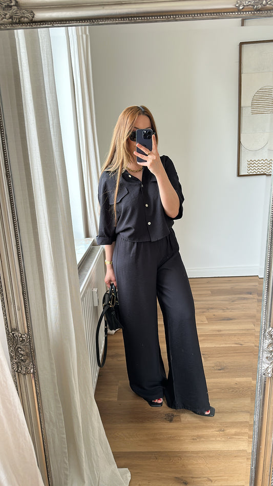 Lässiges Zweiteiler Set , Hemd mit Hose ALVA