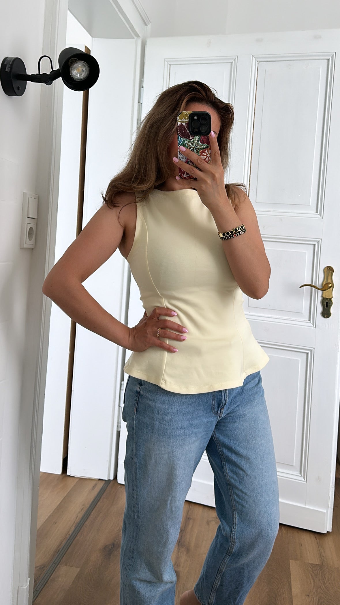 LİA- Stylisches gelbes Oberteil