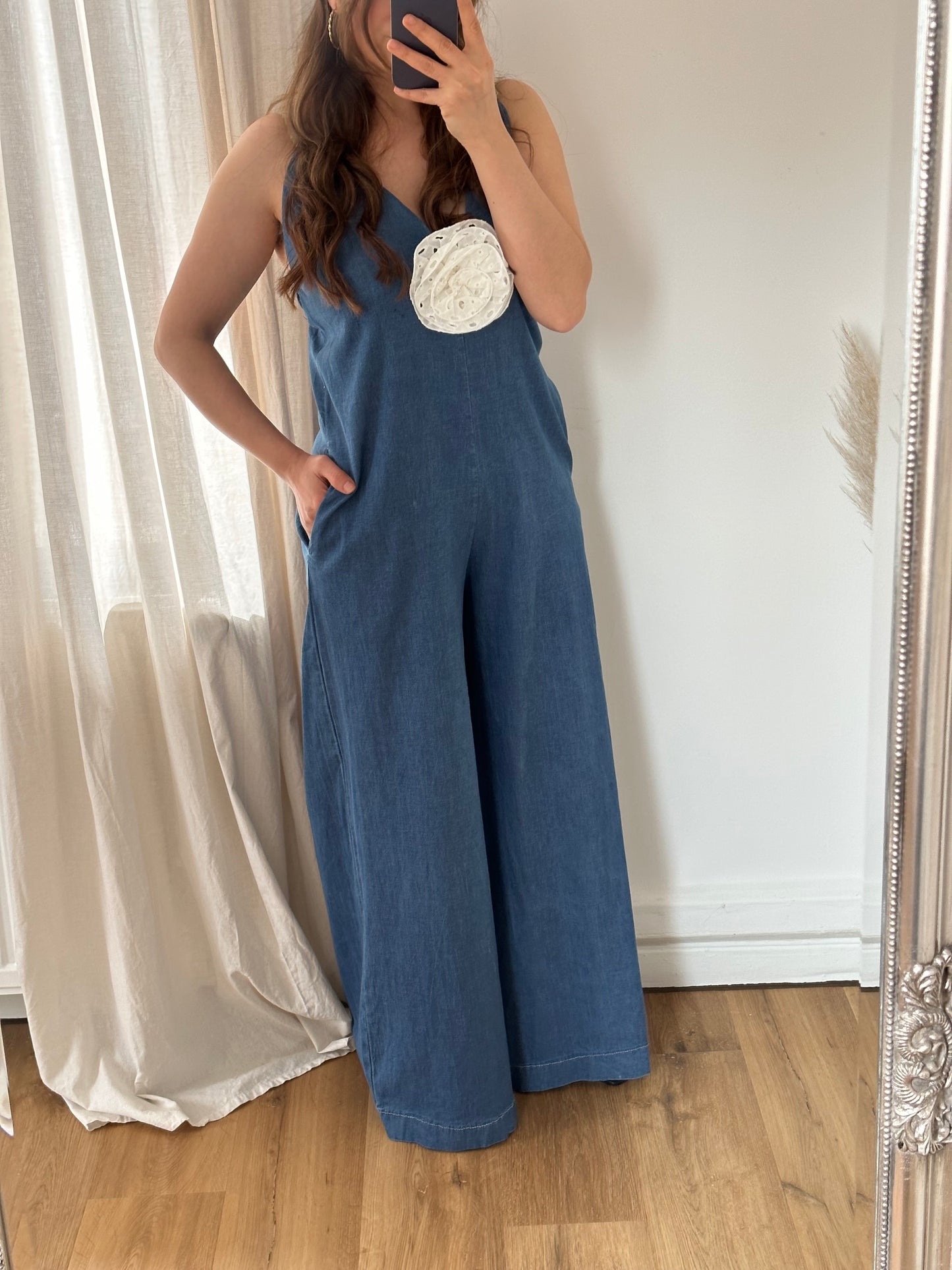 Weicher Jeans Stoff Overall