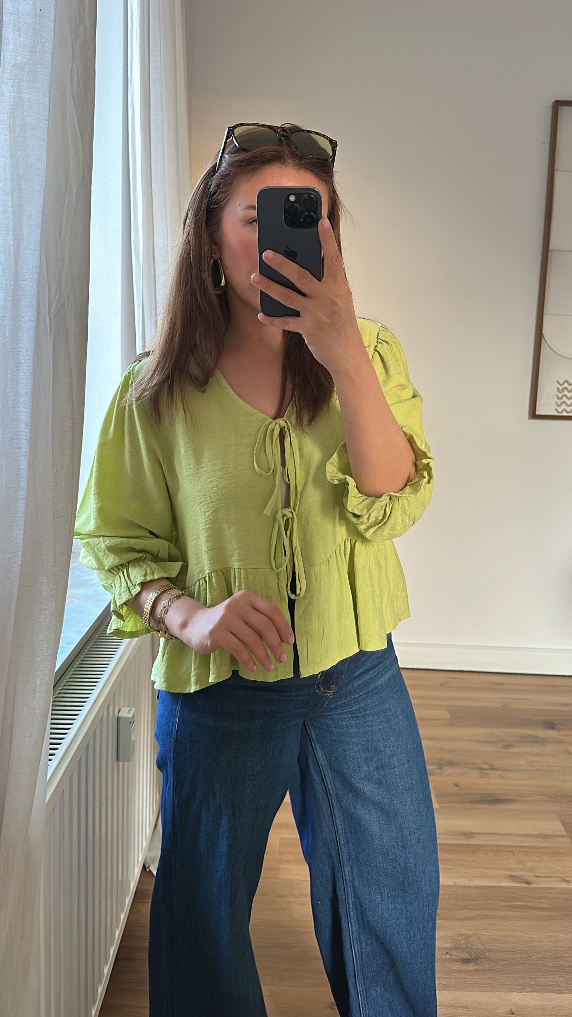 Bluse mit Schleifendetail