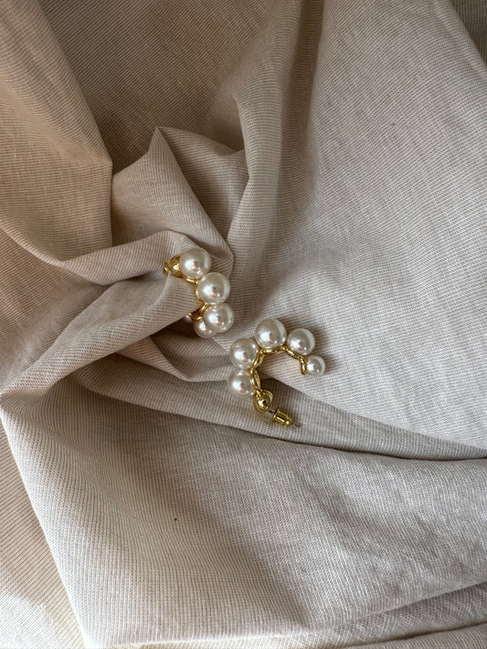 Große Perlen Creolen BELLA