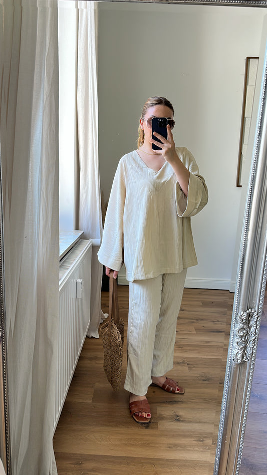 Zweiteiler aus viscose