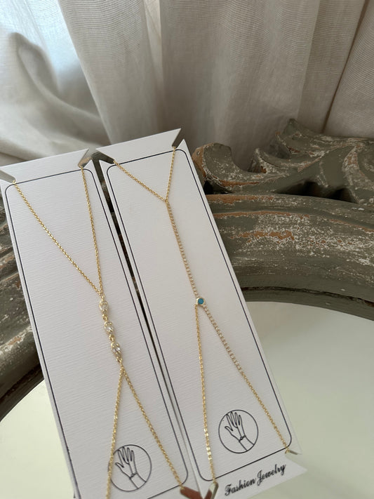 GOLDENE HANDKETTE 18k vergoldet