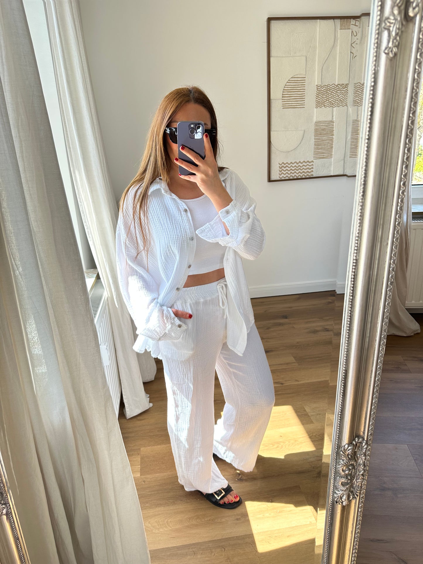 Musselin Set Clara weiß