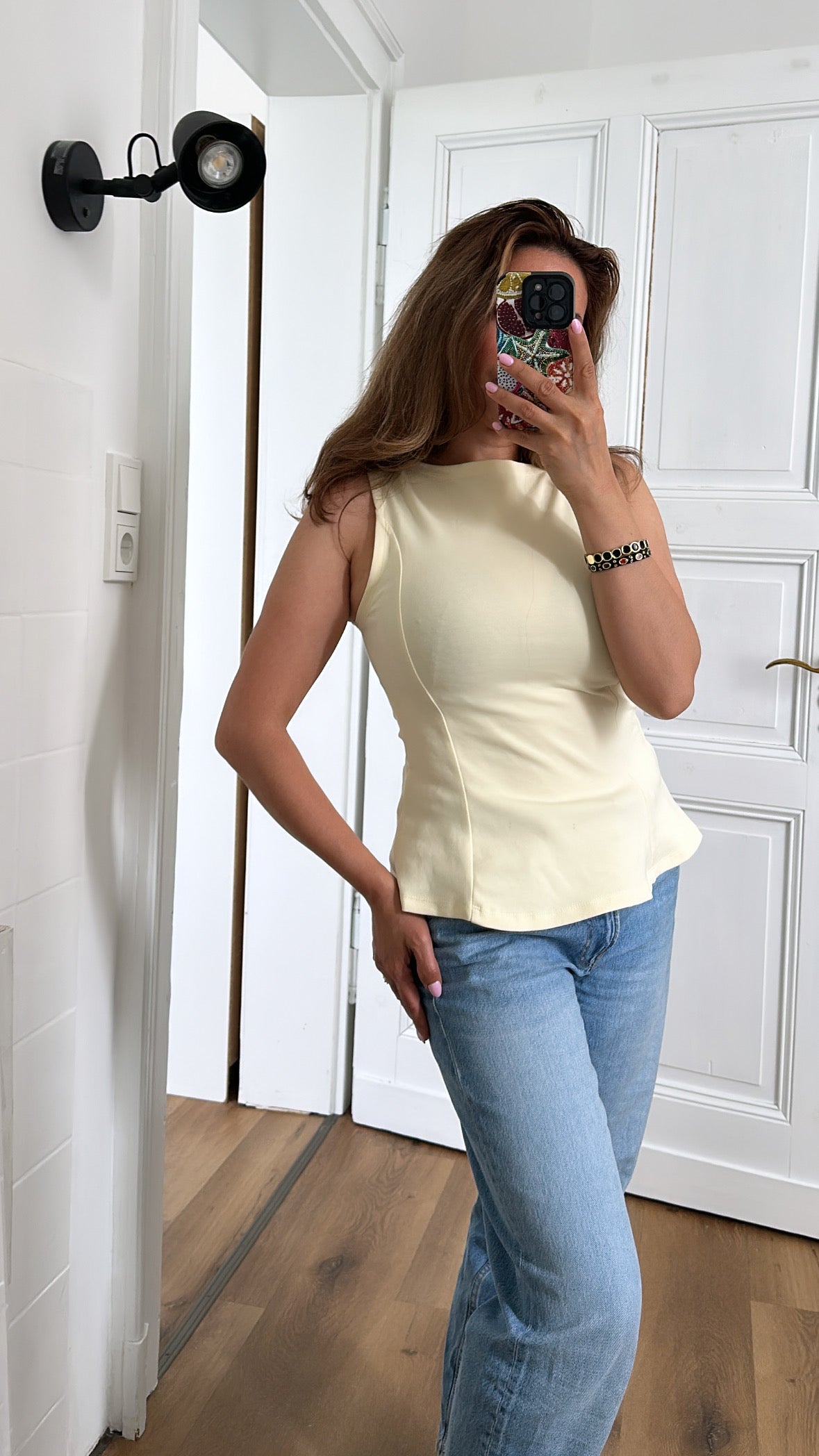 LİA- Stylisches gelbes Oberteil