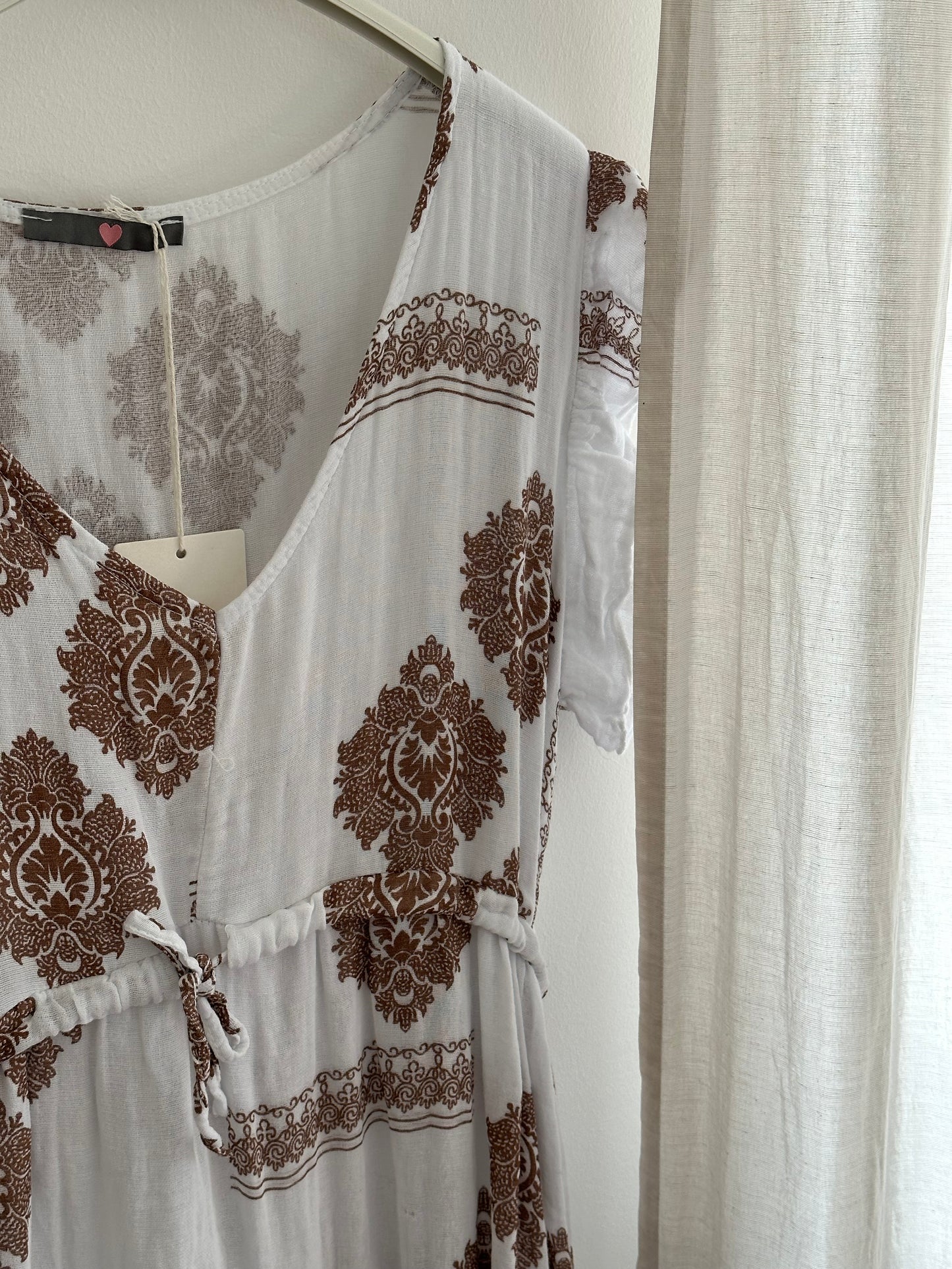 Gemustertes Baumwolle Sommer Kleid DALYA