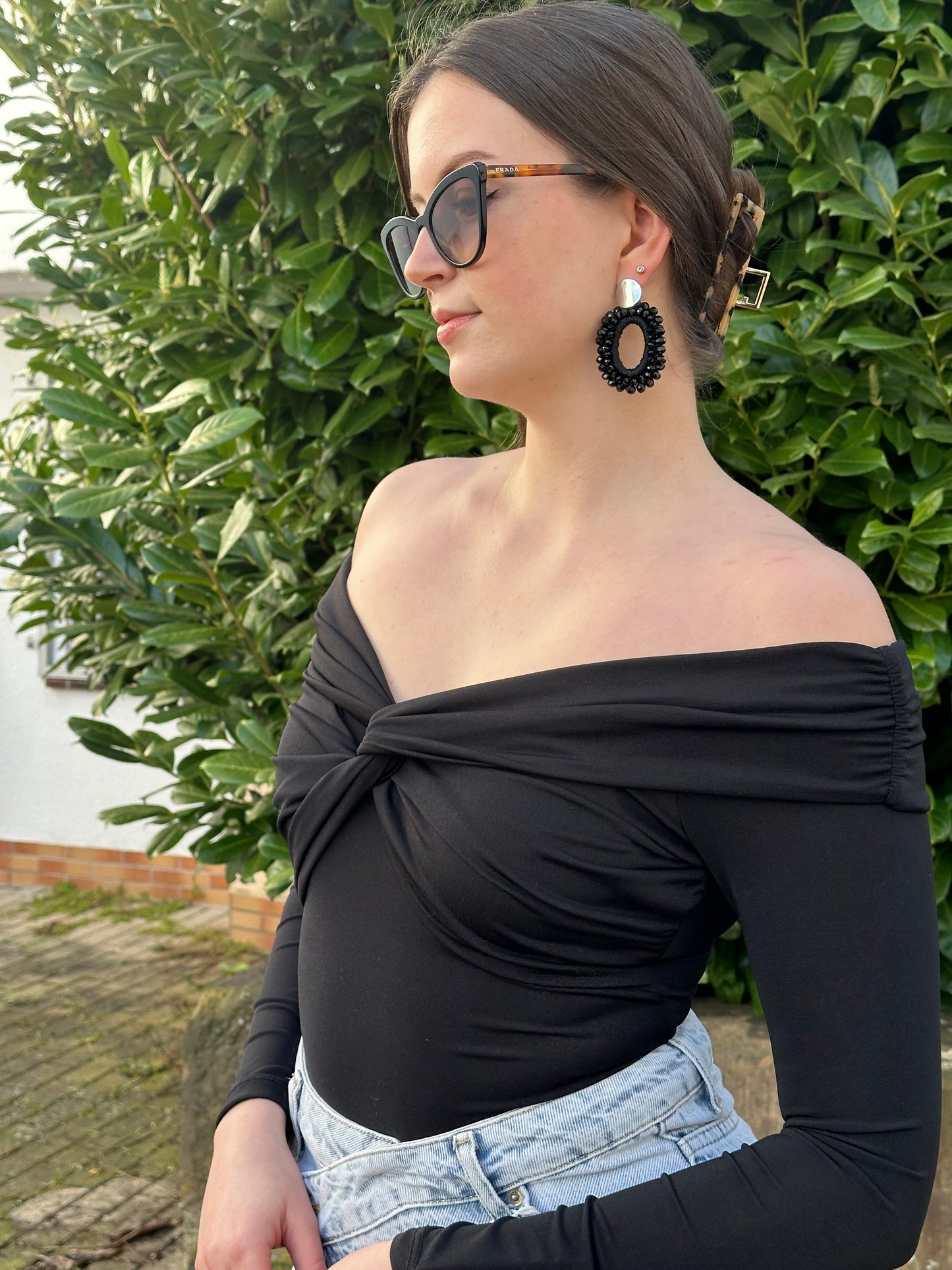 Schulterfreier Body – Elegant & Sportlich