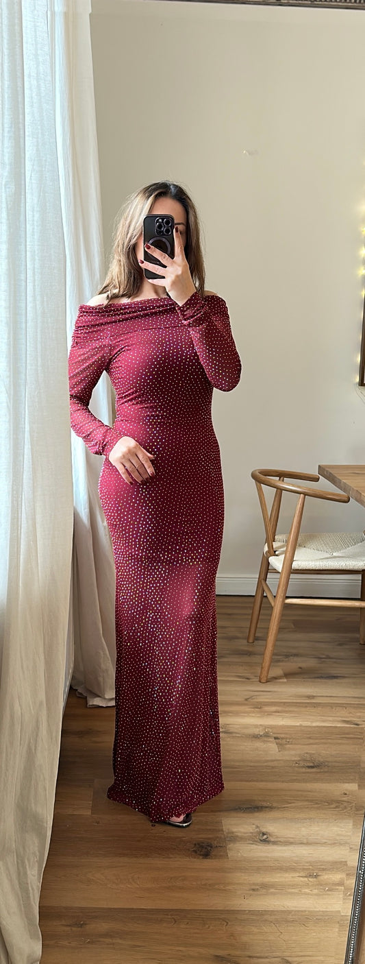 Tüll Maxi Kleid