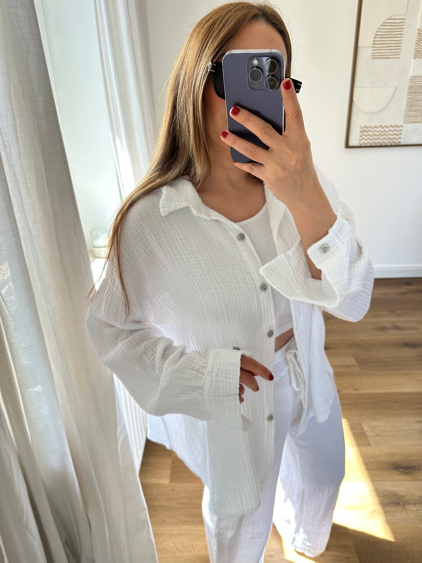 Musselin Set Clara weiß