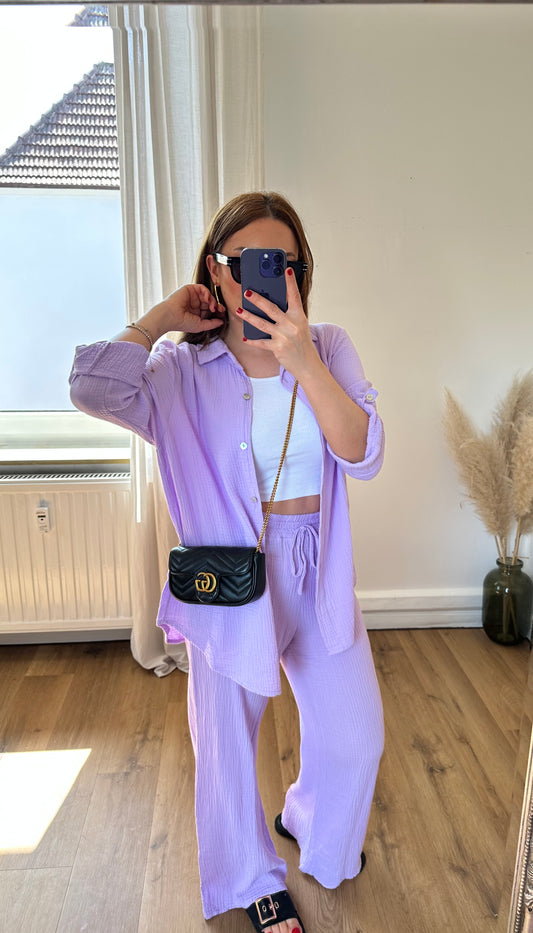 Musselin Set Clara Lila