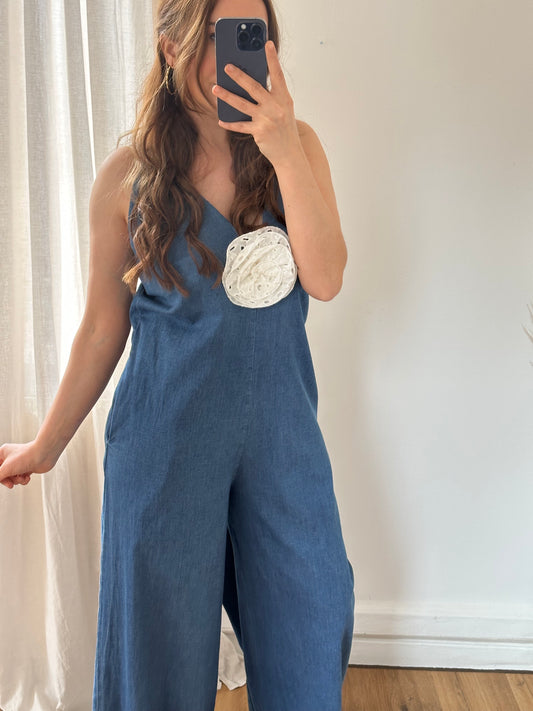 Weicher Jeans Stoff Overall