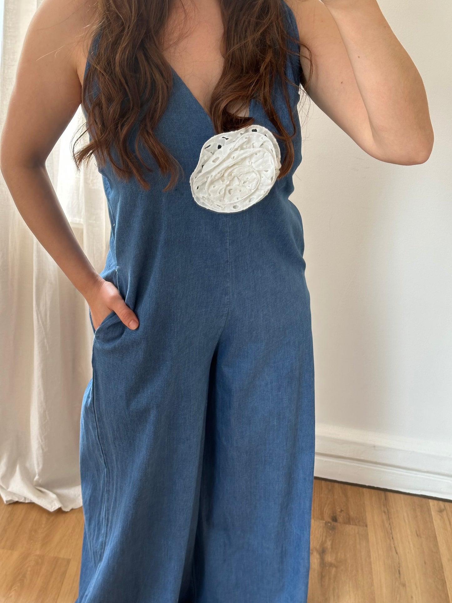 Weicher Jeans Stoff Overall