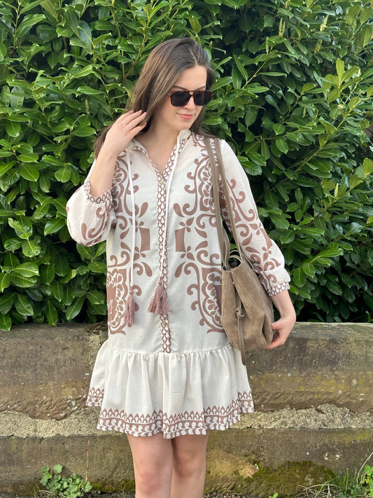 Midi Kleid aus Baumwolle