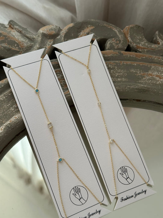 GOLDENE HANDKETTE 18k vergoldet