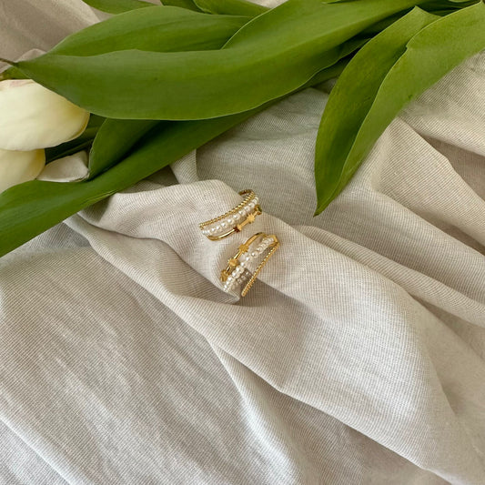 Ohrringe Pearly Star