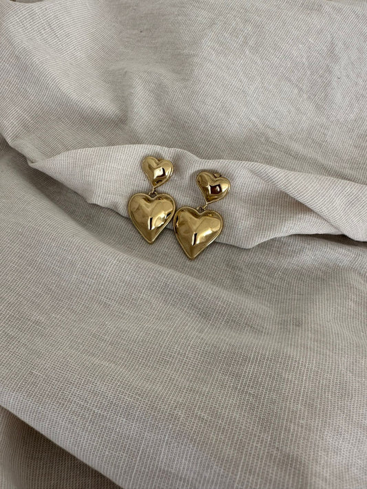 Ohrringe Doble Heart