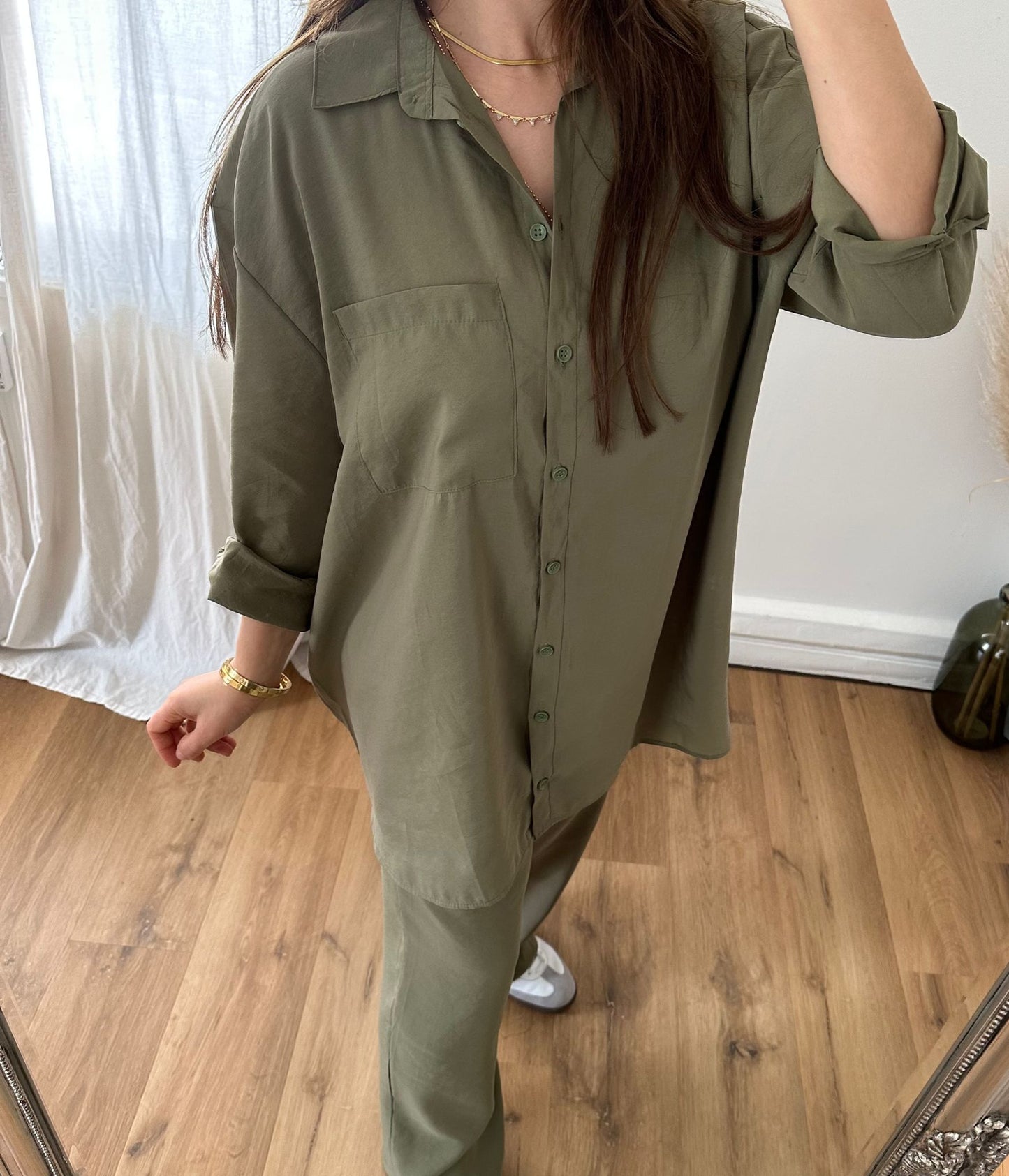 Viskose-Set 2tlg - Khaki