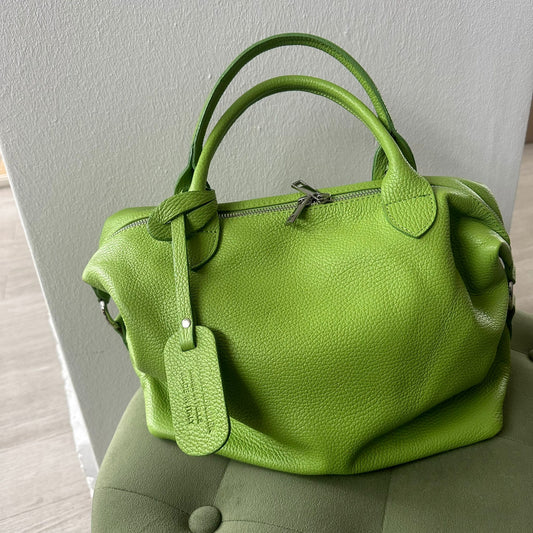 Grüne Echt Leder Tasche