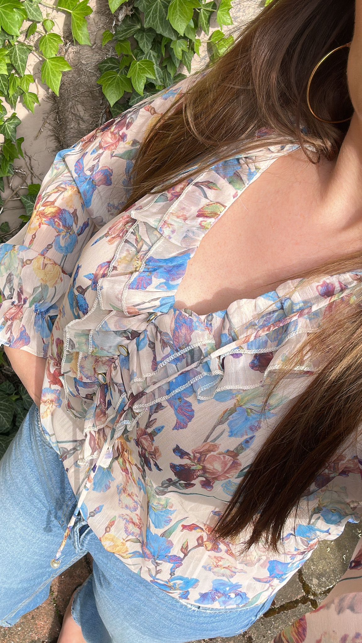 Rüschen Chiffon Bluse