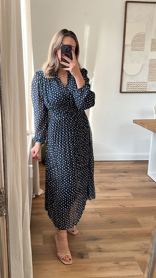 Chiffon Kleid mit Muster