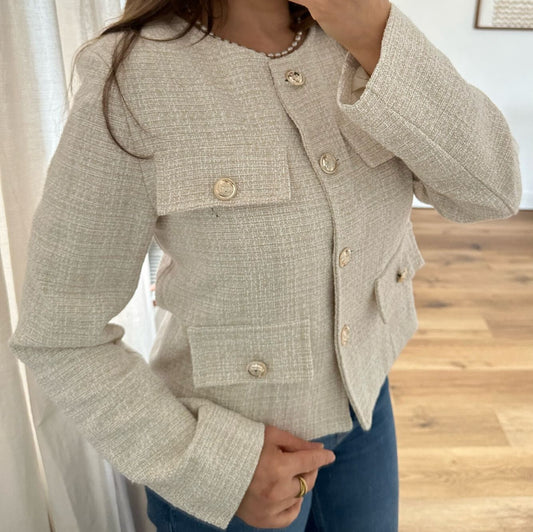 Tweed-Jacke