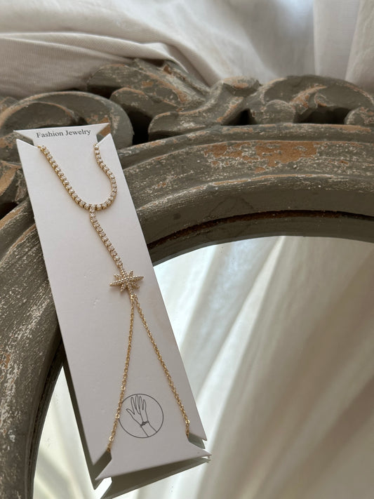 GOLDENER HANDKETTE 18k vergoldet