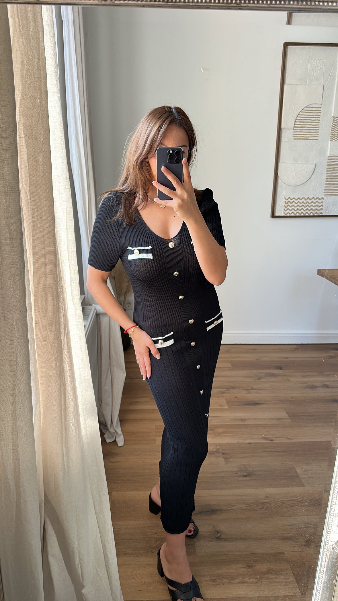 Feines Strick Kleid