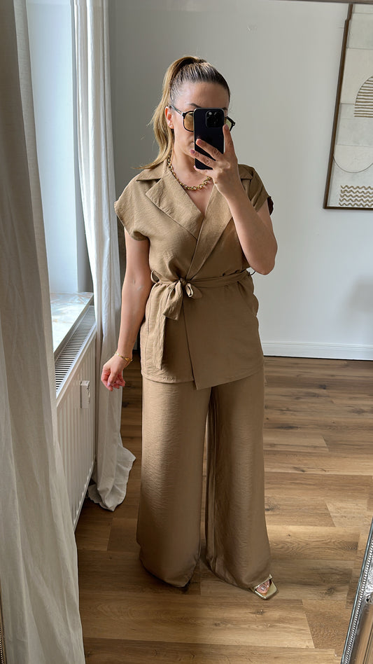 Zweiteiler Weste und Hose aus viscose