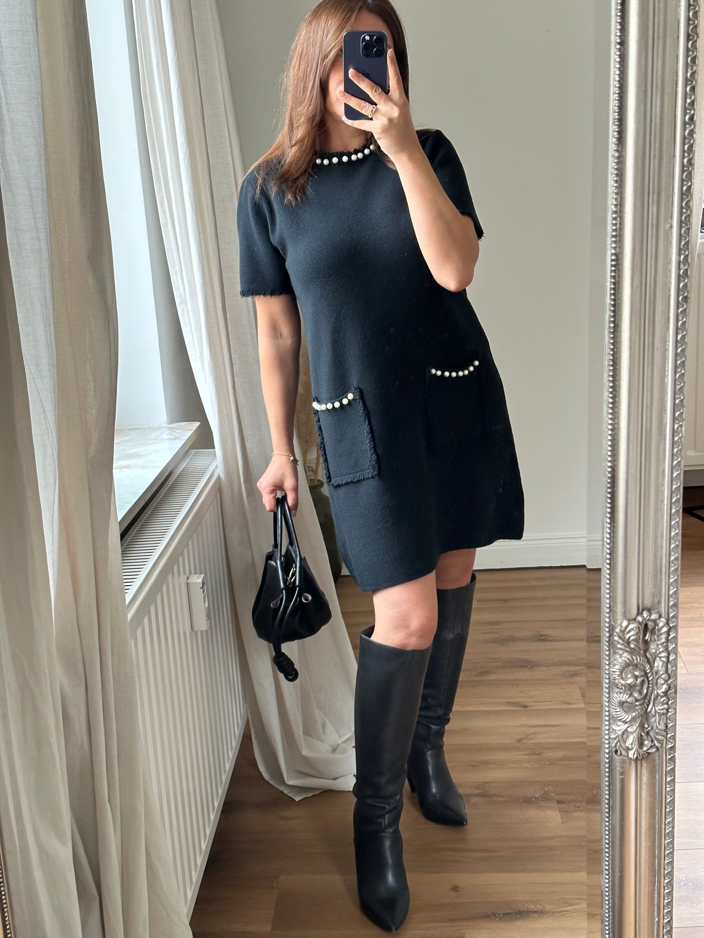 Midi Strick Kleid