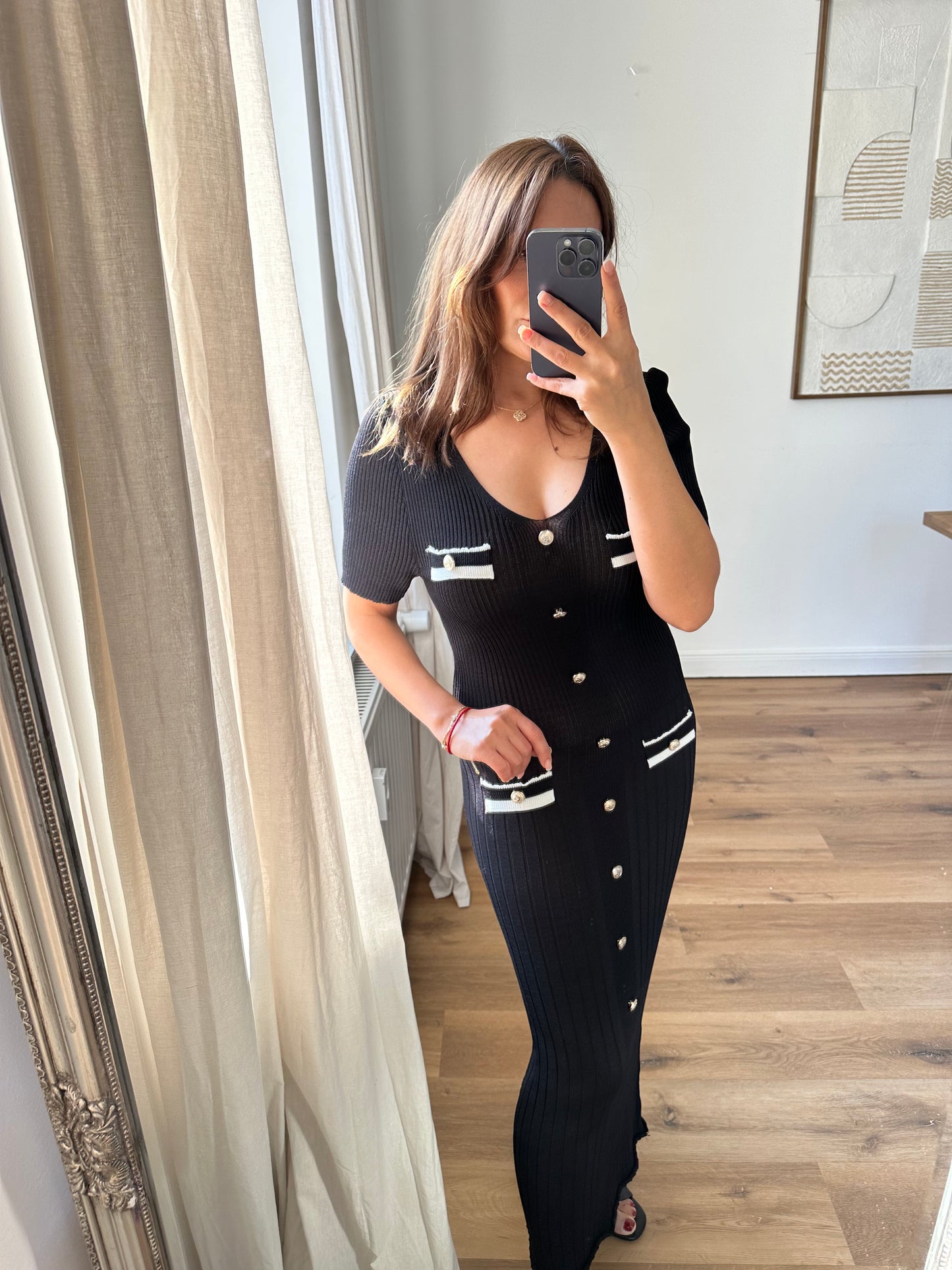 Feines Strick Kleid