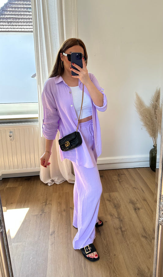 Musselin Set Clara Lila