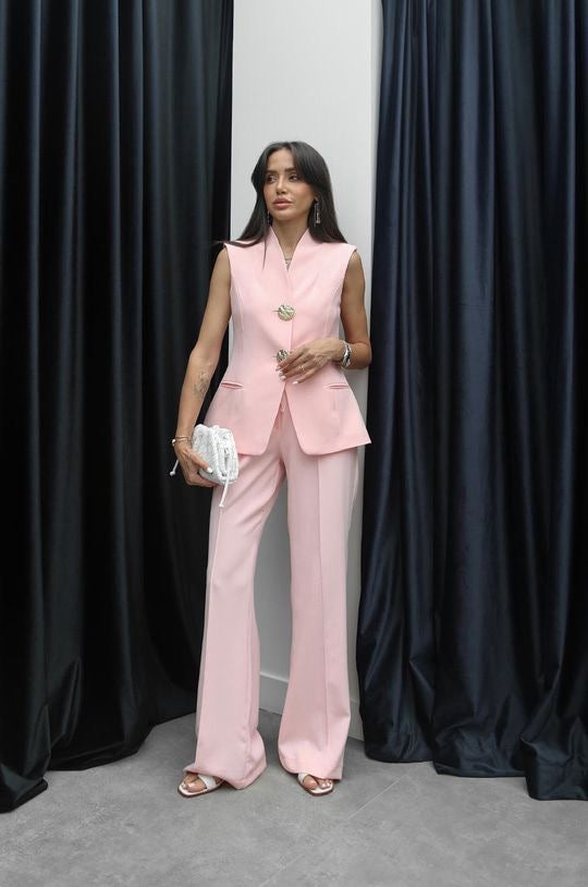 Elegantes Zweiteiler -set in Rosa ELENA