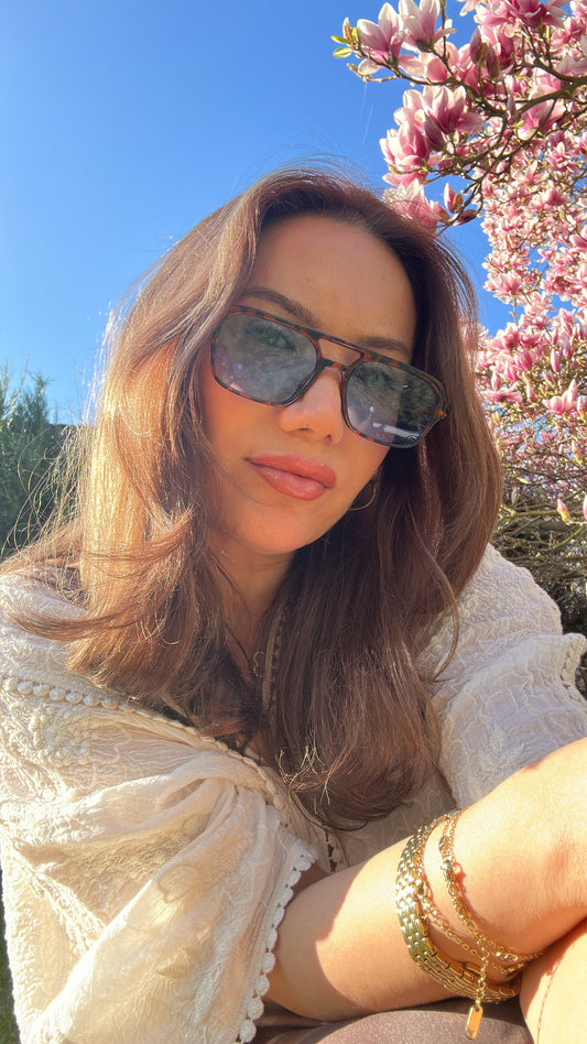 Sonnenbrille mit blauen Gläsern – Modernes Design & 100% UV-Schutz