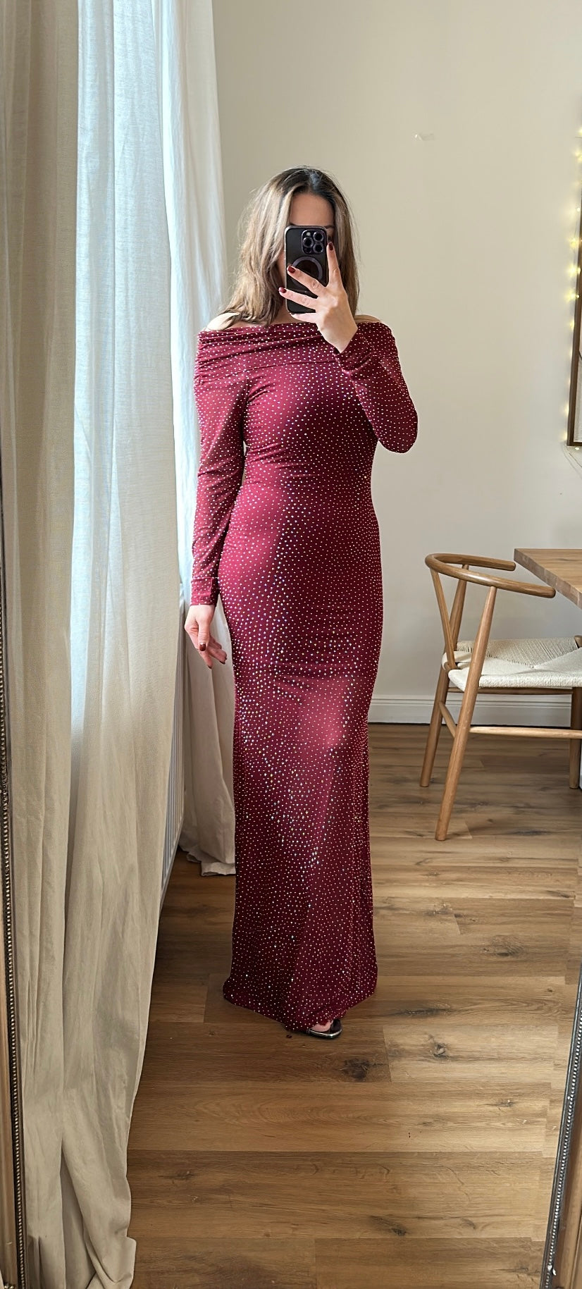 Tüll Maxi Kleid