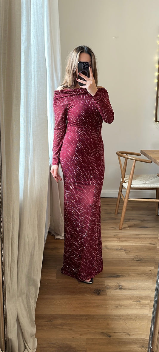 Tüll Maxi Kleid