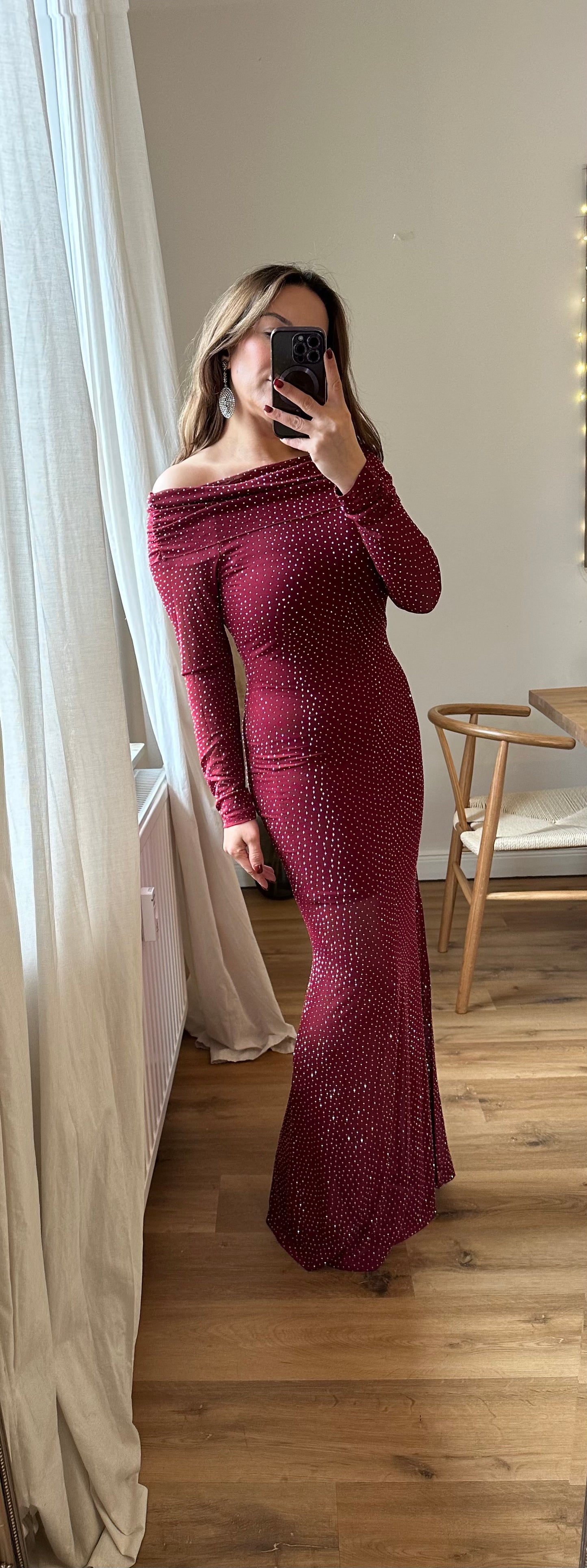 Tüll Maxi Kleid