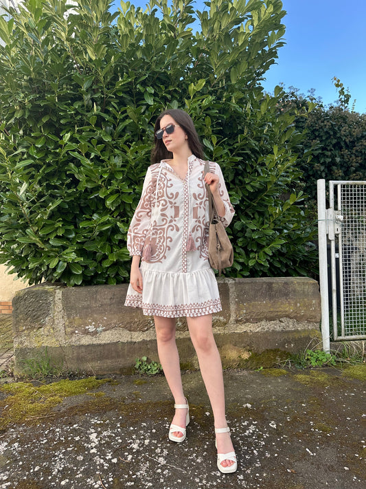 Midi Kleid aus Baumwolle