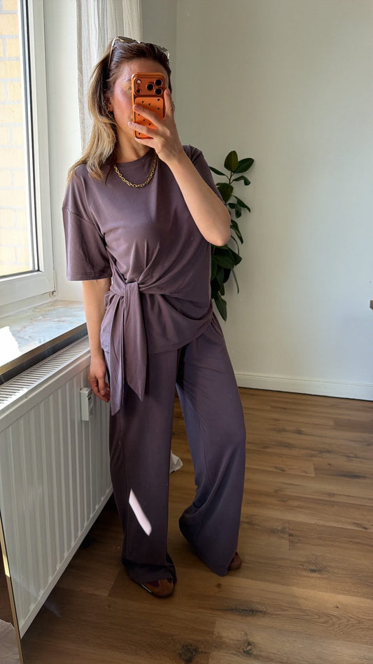 Modal Zweiteiler Set- Taupe