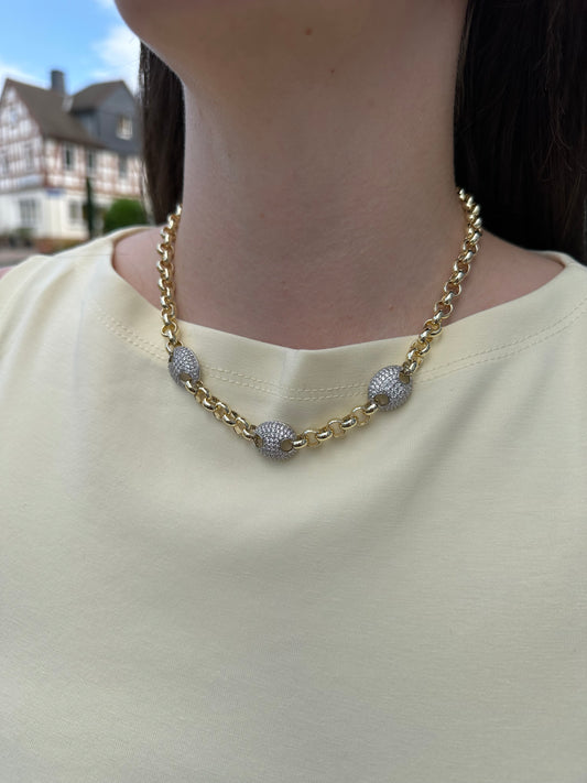 Edelstahl Hals Kette ALORA