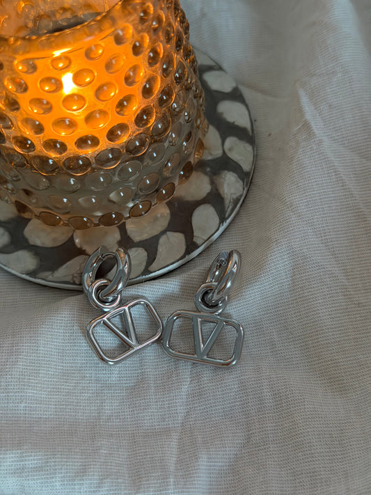 Edelstahl Ohrringe Silber