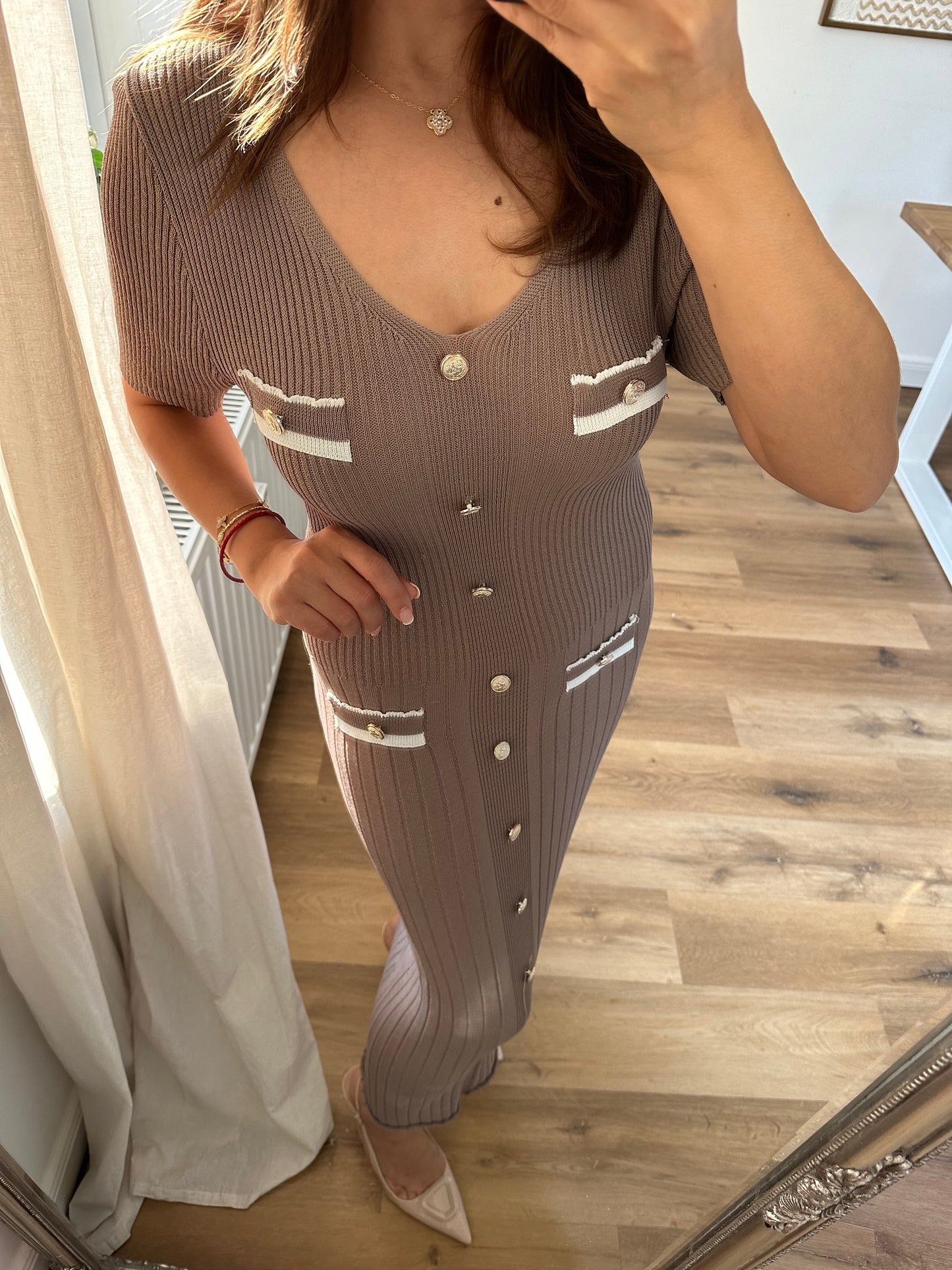 Feines Strick Kleid