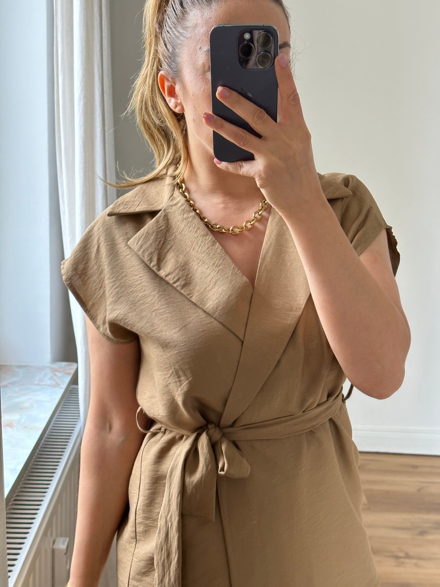 Zweiteiler Weste und Hose aus viscose
