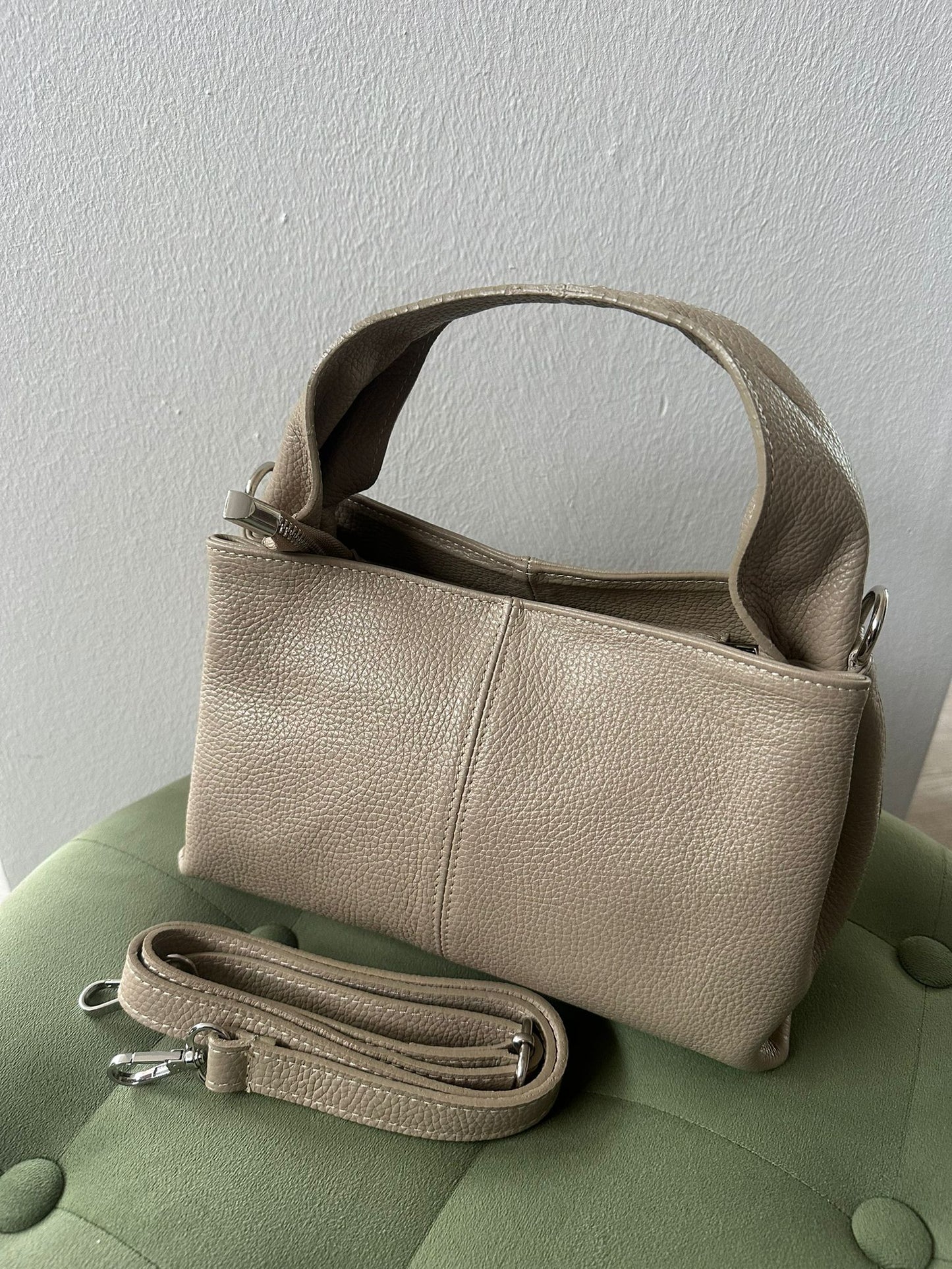 Stylische Handtasche Zara - Taupe