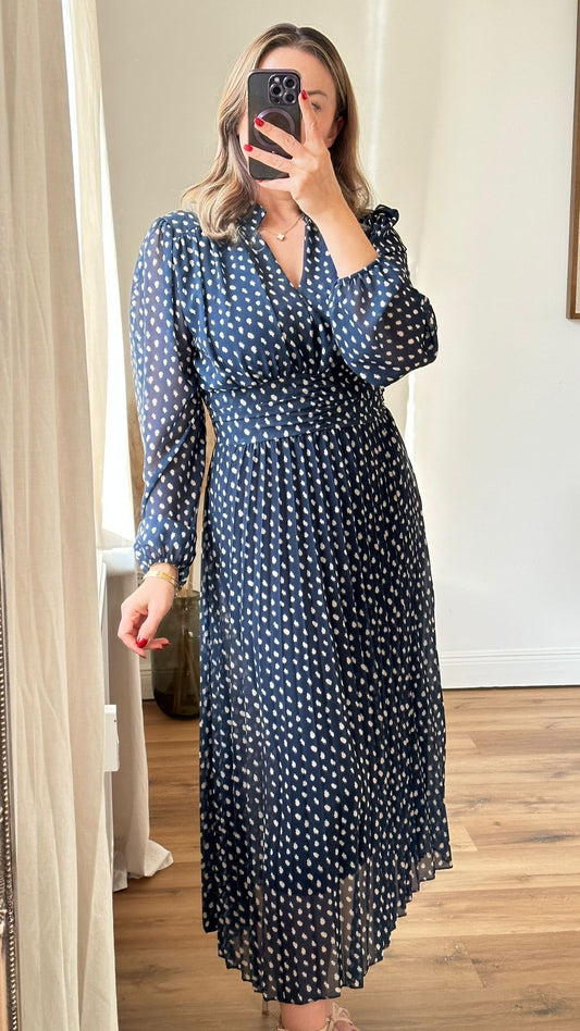 Chiffon Kleid mit Muster